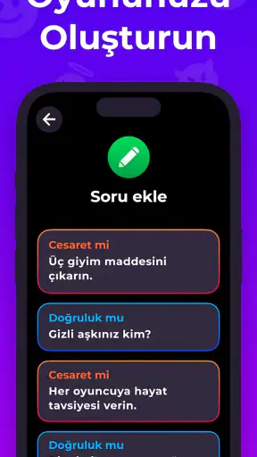 Doğruluk Cesaretlik Oyunu screenshot