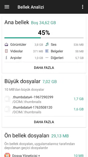 Dosya Yöneticisi screenshot