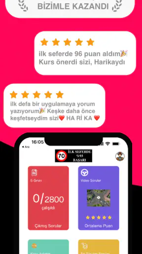 Ehliyet Sınav Soruları 2026 screenshot