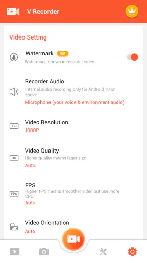 Ekran Kaydedici V Recorder screenshot