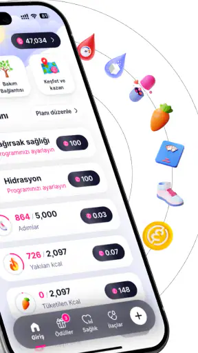 Elfie - Sağlık & Ödüller screenshot
