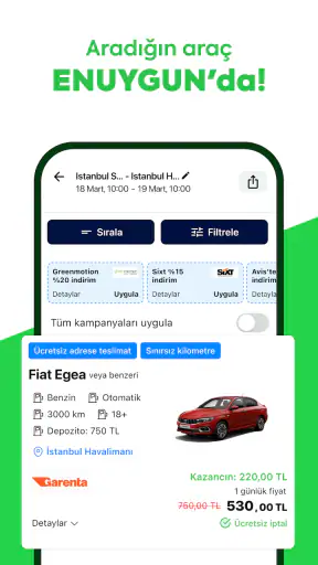 ENUYGUN: Uçak Otel Otobüs Araç screenshot