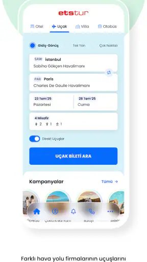 Etstur - Otel Ara, Uçak Bileti screenshot