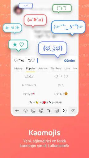 Facemoji Emoji Klavye&Temaları screenshot