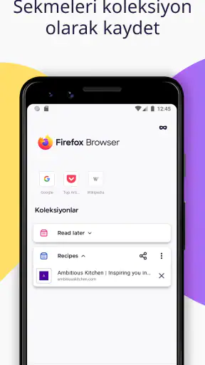 Firefox: Hızlı, gizli tarayıcı screenshot