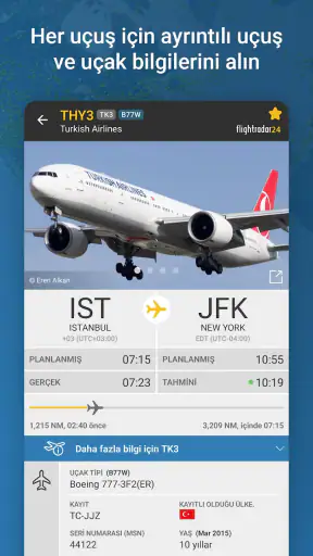 Flightradar24 Uçuş Takipçisi screenshot