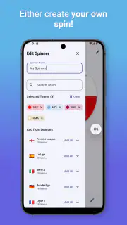 Futbol Takımı Çarkı screenshot 3