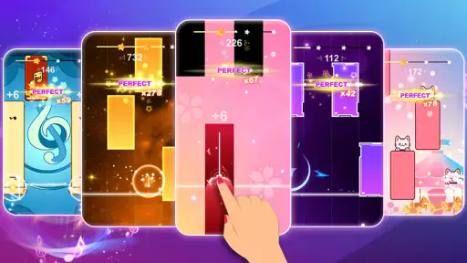 Galaxy Piano: Kaydırma Yarışı screenshot