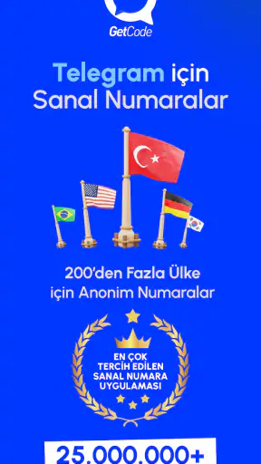 GetCode: Sanal Numara SMS Onay screenshot