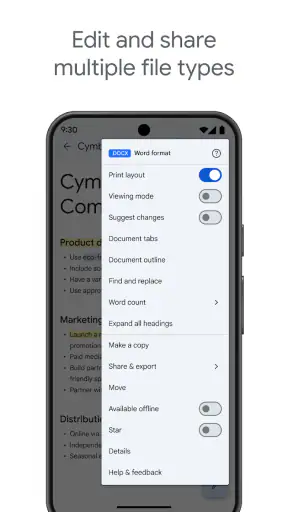Google Dokümanlar screenshot