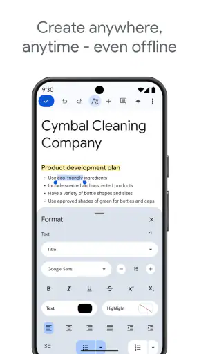 Google Dokümanlar screenshot