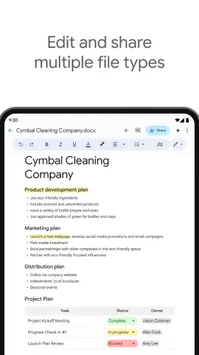 Google Dokümanlar screenshot