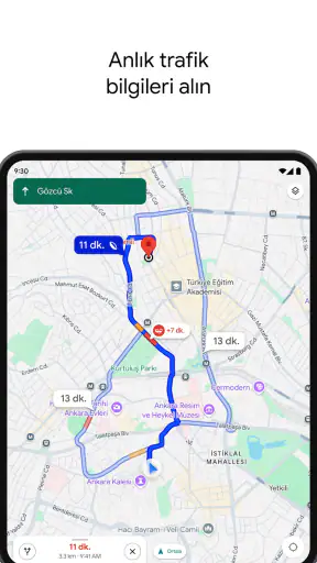 Google Haritalar screenshot