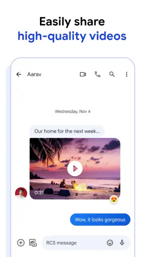 Google Mesajlar screenshot