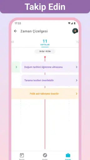 Hamilelik + | takip uygulaması screenshot