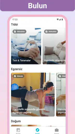 Hamilelik + | takip uygulaması screenshot