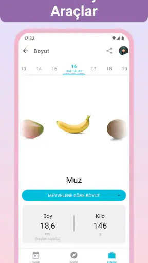 Hamilelik + | takip uygulaması screenshot