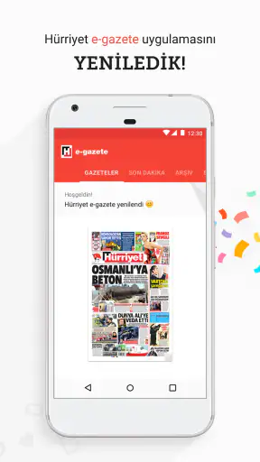 Hürriyet E-Gazete screenshot