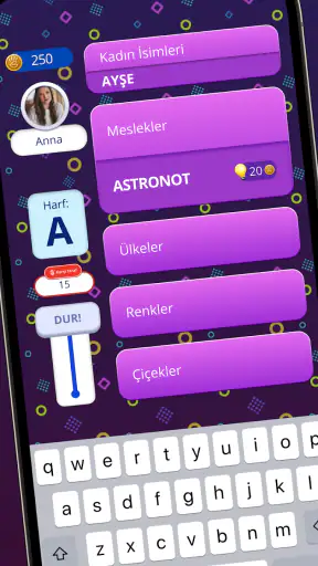 İsim Şehir 2 - Kategori Oyunu screenshot