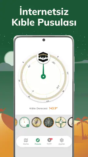 Kıble Bulma Pusulası %100 screenshot