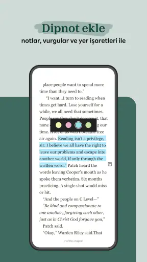 Kobo Books Okuma Uygulaması screenshot