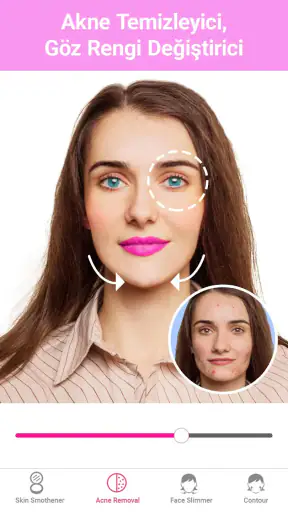 Makyaj Yapma Programı & Selfie screenshot