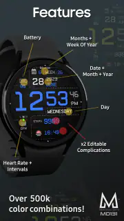 MD131 - Digital watch face screenshot 6