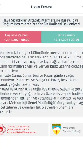 Meteoroloji Hava Durumu screenshot