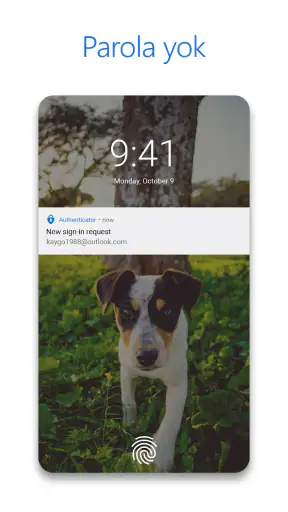 Microsoft Authenticator screenshot