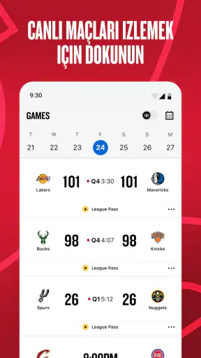 NBA: Canlı Maç ve Skorlar screenshot