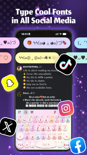 Neon Love Tema screenshot