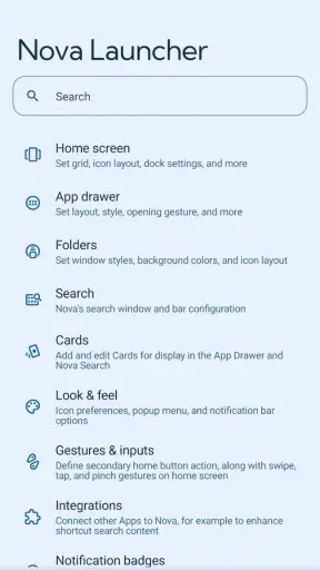 Nova Launcher screenshot