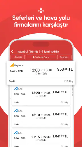 obilet: Otel Uçak Otobüs Araç screenshot