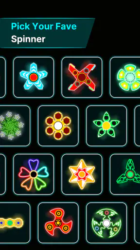 Parmak Spinner: Işık Çizim screenshot