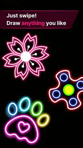 Parmak Spinner: Işık Çizim screenshot