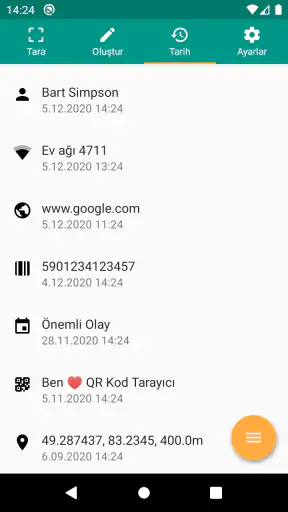 QR Kod ve Barkod Okuyucu screenshot