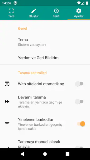 QR Kod ve Barkod Okuyucu screenshot