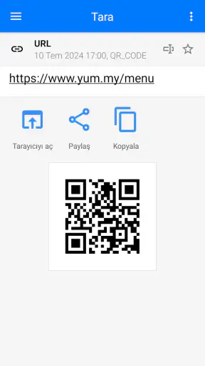 QR ve Barkod Okuyucu screenshot