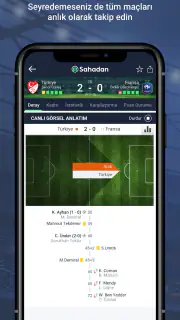 Sahadan - Hızlı Canlı Skor screenshot 2