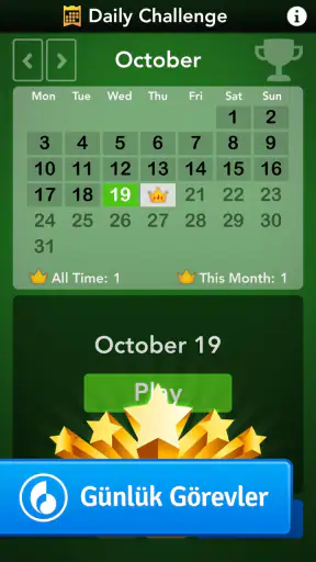 Solitaire screenshot