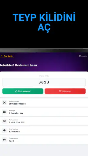 Teyp Kodu Bulma screenshot