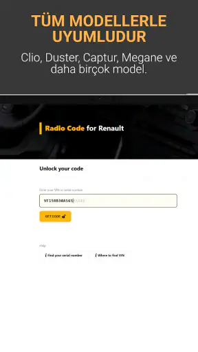 Teyp Kodu: Renault screenshot