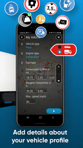 TomTom GO Expert: Truck GPS screenshot