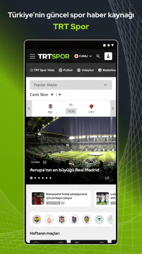 TRT Spor – Canlı Maç ve Haber screenshot