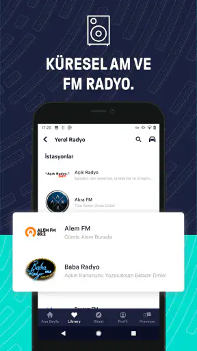 TuneIn Radio: Spor, Müzik, FM screenshot
