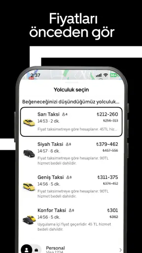 Uber - Kolay taksi yolculuğu screenshot