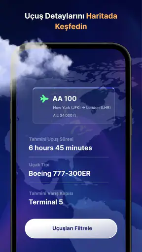 Uçuş Takibi : Canlı Radar screenshot