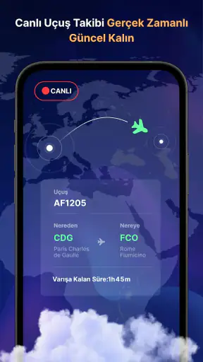 Uçuş Takibi : Canlı Radar screenshot