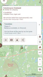 Vindskyddskartan (Shelter Map) screenshot 1