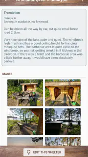 Vindskyddskartan (Shelter Map) screenshot 2